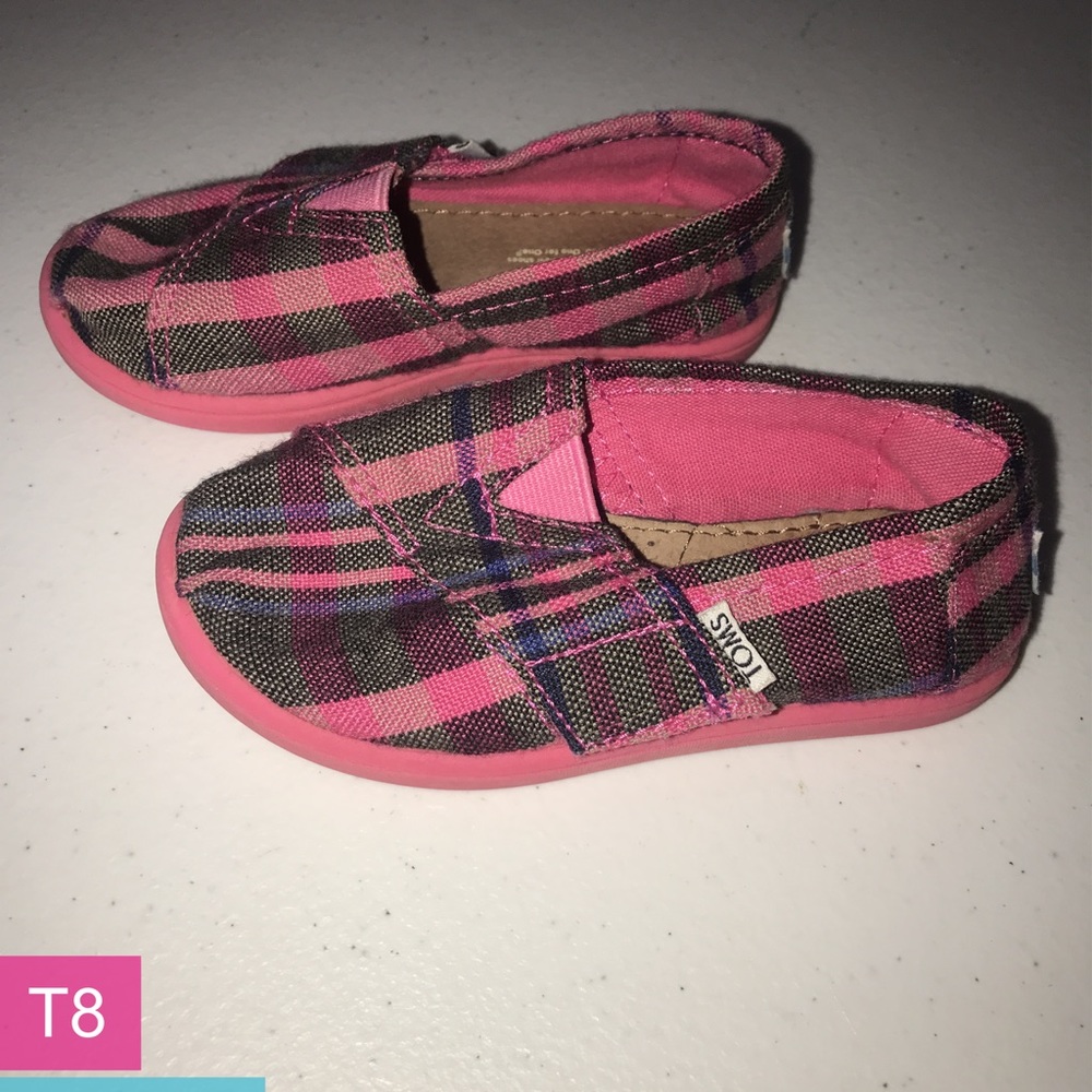 Tiny Toms - Pink plaid